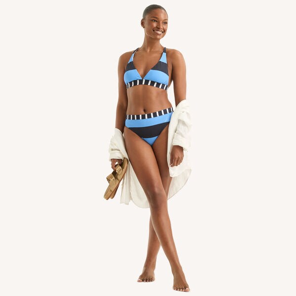 Colorblock Triangle Swim Top