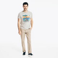 NAUTICA SAILING GRAPHIC T-SHIRT,Grey Heather,large