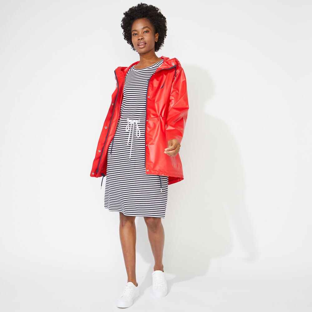 HOODED RAIN JACKET,Tomales Red,large