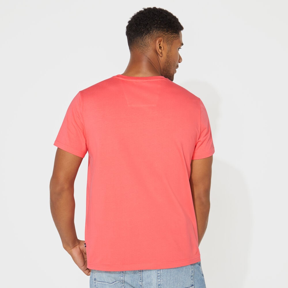 CREWNECK POCKET T-SHIRT,Persian Red,large