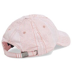WOVEN SEERSUCKER BRAND ICON LOGO BASEBALL CAP,Coral Dream,large