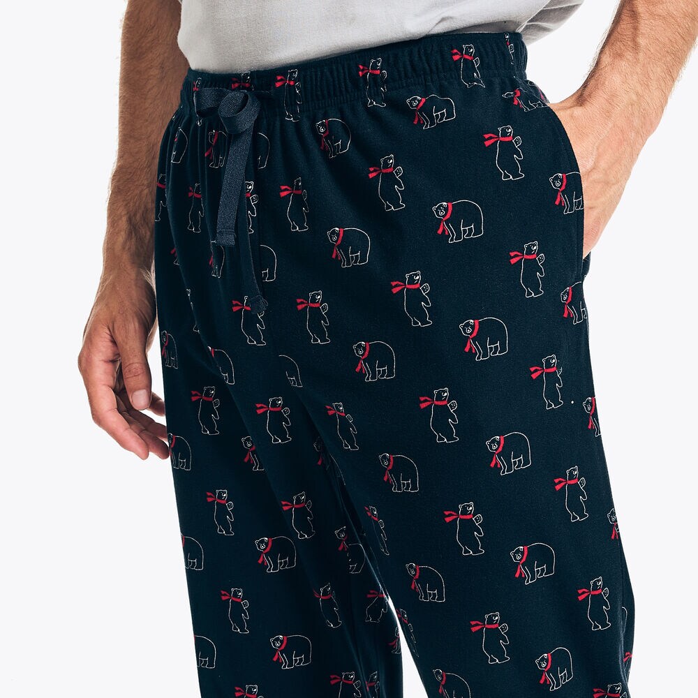 POLAR BEAR PRINT SLEEP PANT,Navy,large