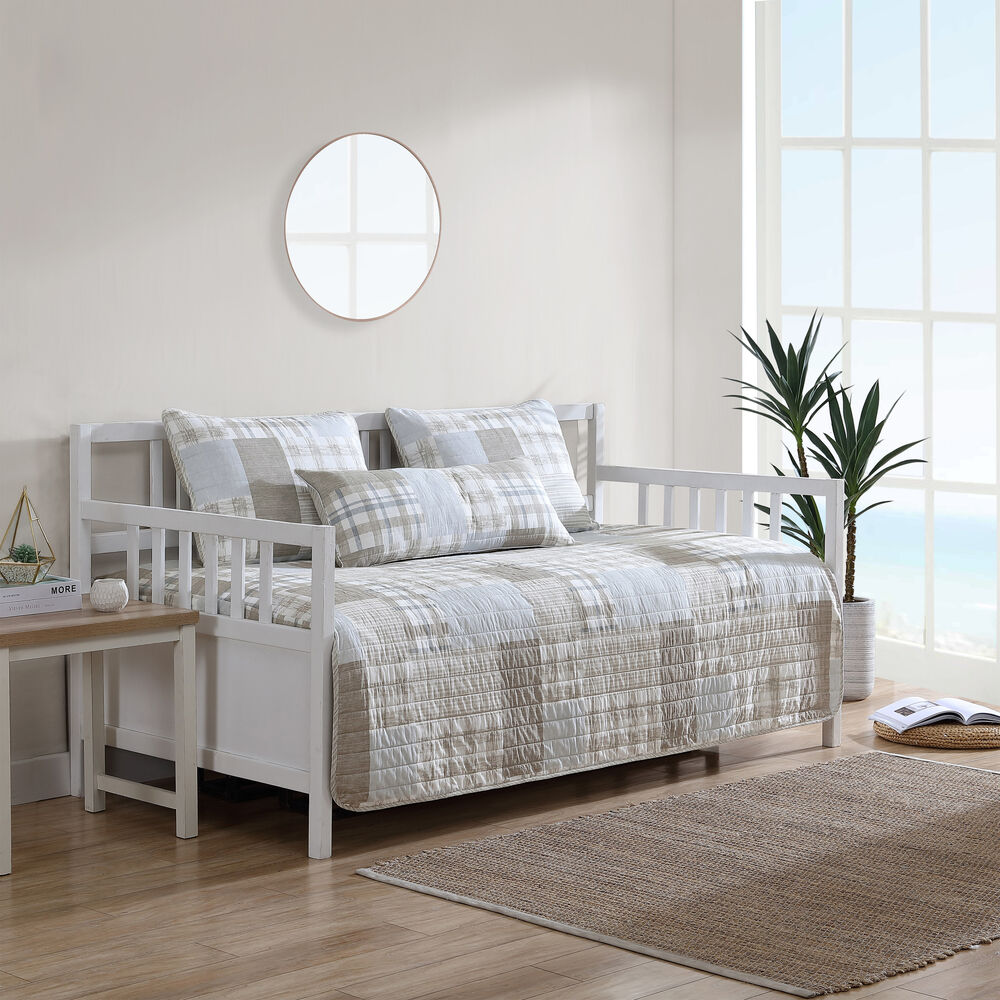 CLEMENT DAYBED QUILT AND SHAM SET,Tan,large