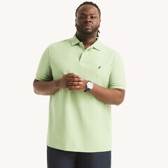 Big & Tall Classic Fit Deck Polo,Mahogany,large