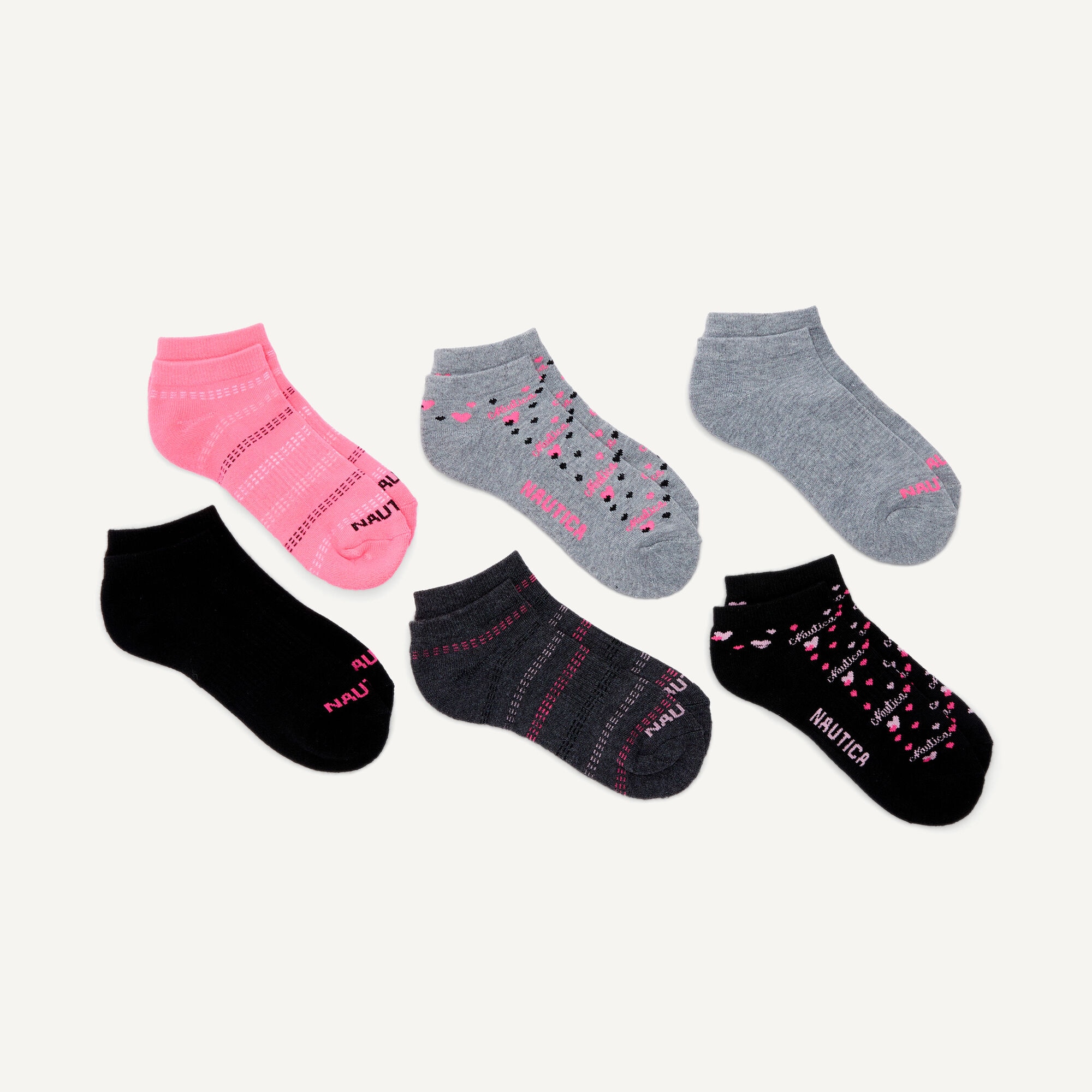 Lowcut Socks, 6-Pack,Dove,large