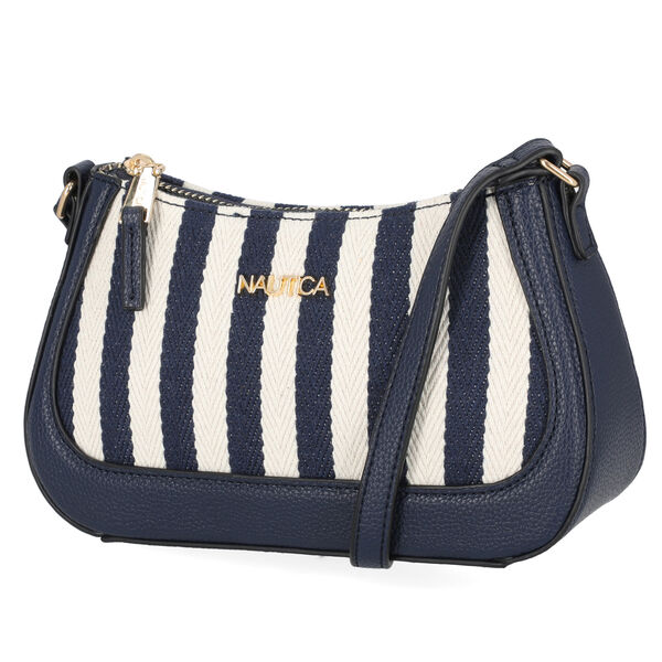 Striped Crossbody Bag