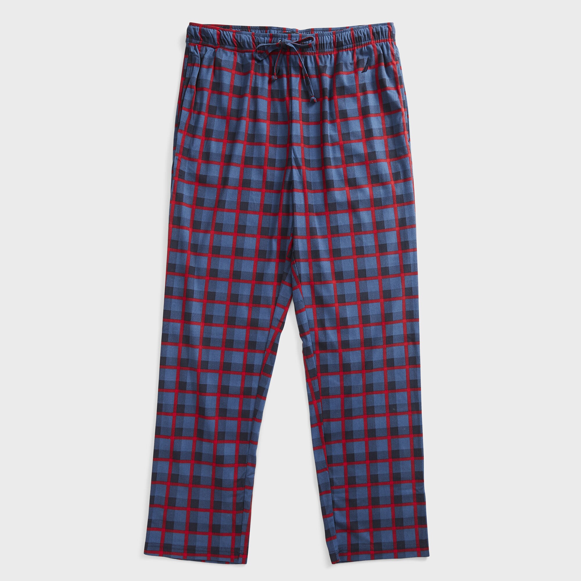 PLAID FLEECE SLEEP PANT,Navy,large
