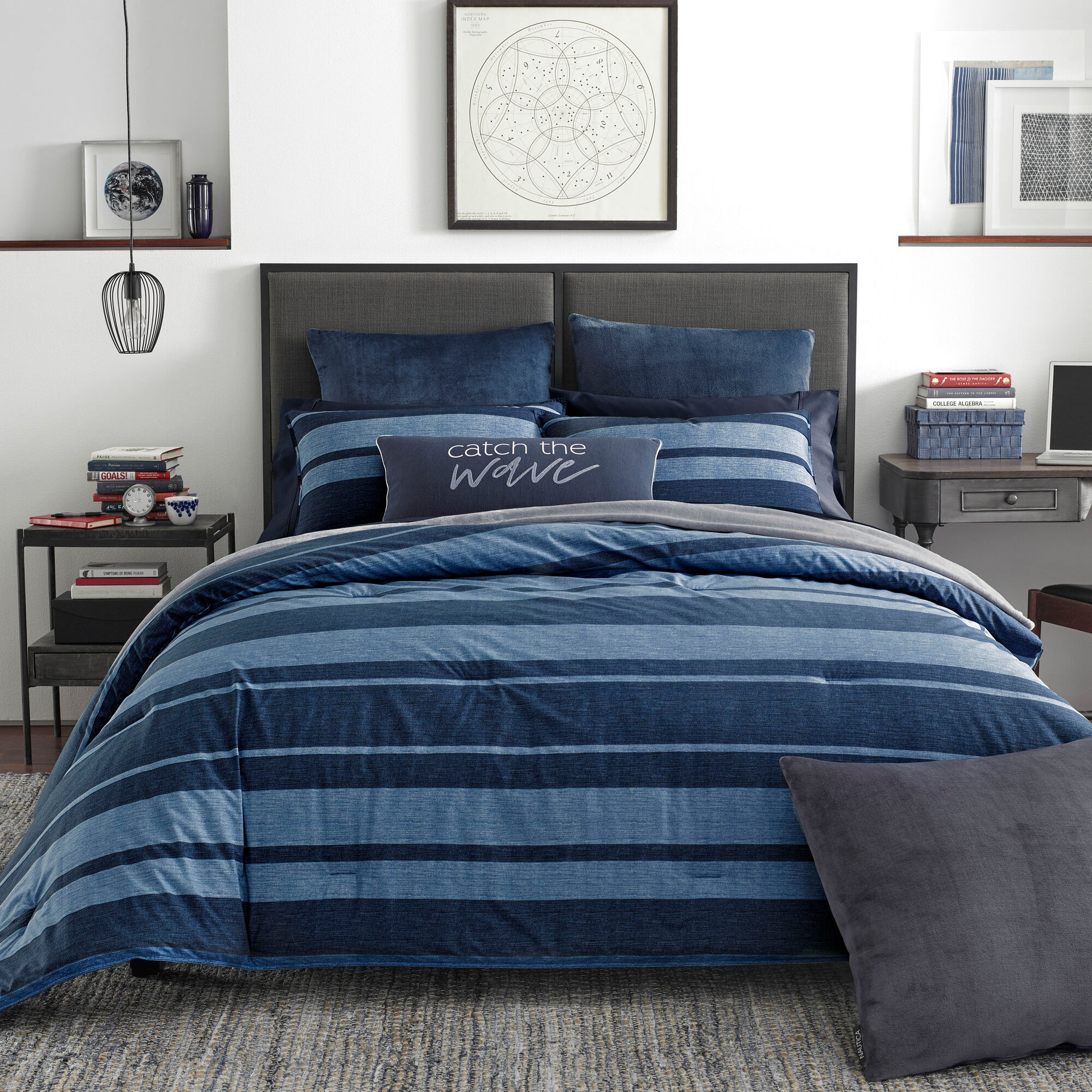 LONGPOINT FULL/QUEEN REVERSIBLE COMFORTER AND SHAM SET,Bali Bliss,large