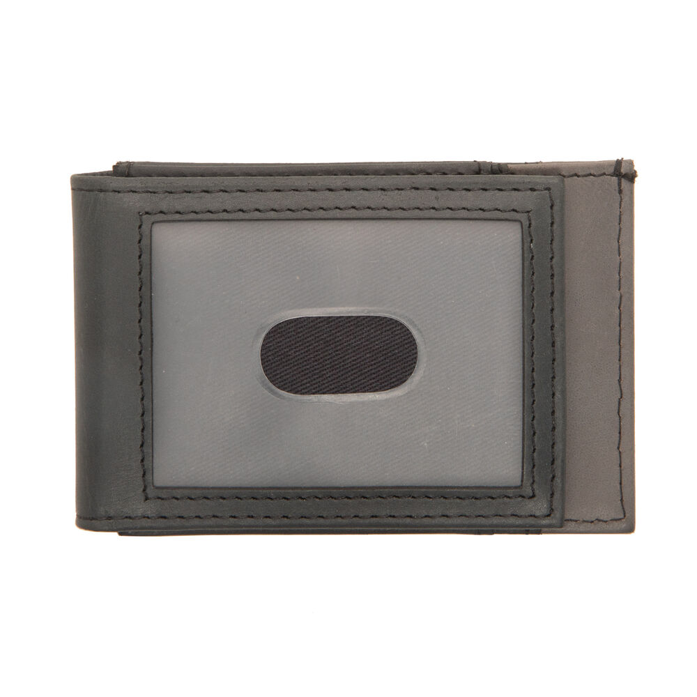BRENDAN MAGNETIC SLIMFOLD WALLET IN BLACK,True Black,large