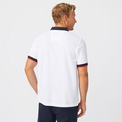 NAVTECH SUSTAINABLY CRAFTED CLASSIC FIT STRIPED POLO,Bright White,large