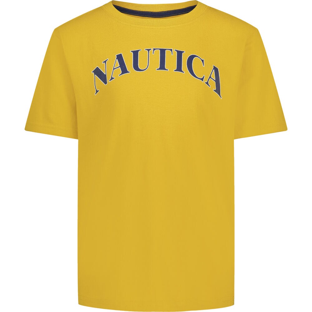 BOYS' LOGO GRAPHIC T-SHIRT (8-20),Empire Gold,large