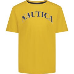 BOYS' LOGO GRAPHIC T-SHIRT (8-20),Empire Gold,large