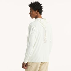 Nautica OTF Performance UPF 50+ Hoodie,Pale Blue,large