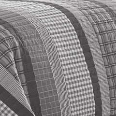 Gulf Shores Full/Queen Quilt Set,Grey Heather,large