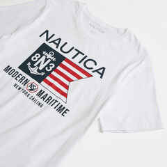MARITIME GRAPHIC T-SHIRT,Bright White,large