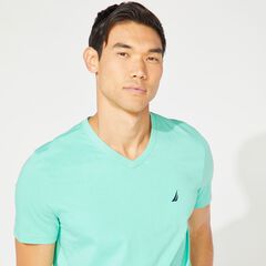 BIG & TALL V-NECK T-SHIRT,Mint Spring,large