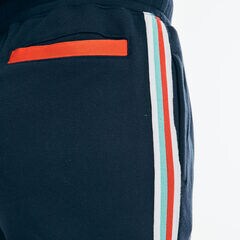 FLEECE SIDE-STRIPE SWEATPANT,Navy,large