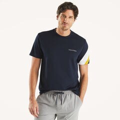 Navtech Crewneck T-Shirt,Navy,large