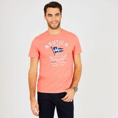 Short Sleeve NS-N Crewneck T-Shirt,Spiced Coral,large