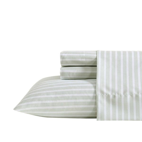 Beasley Stripe Green Twin Sheet Set