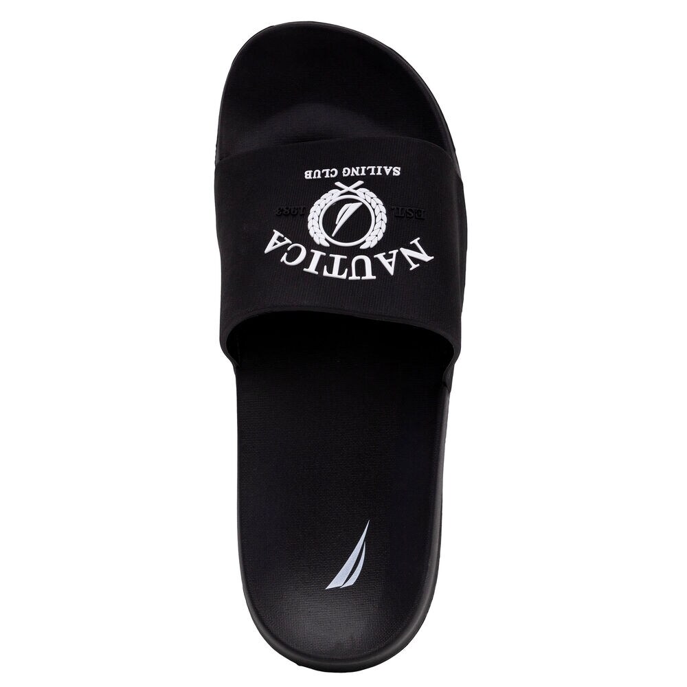 brand icon Slide Sandal,Black,large