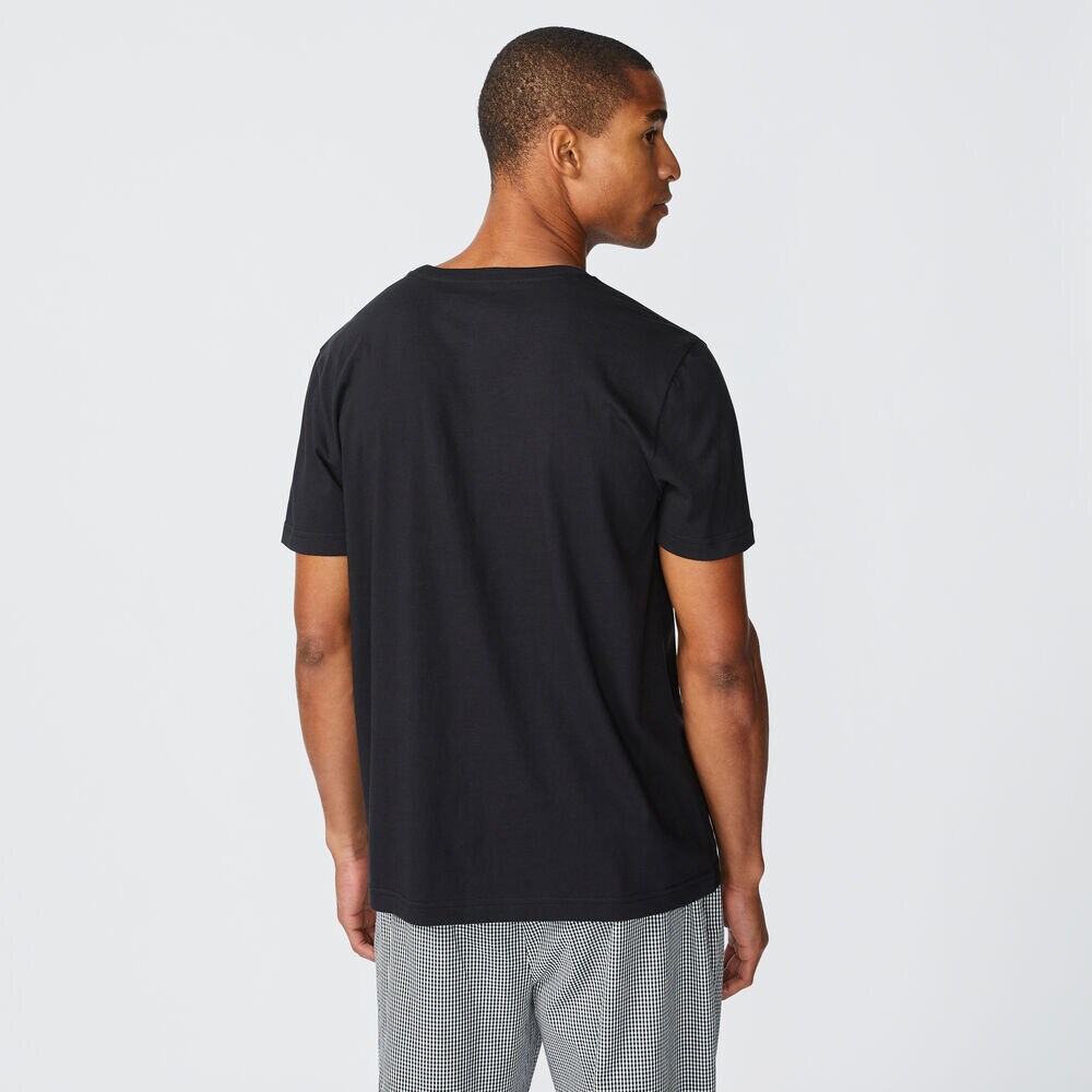 SAILING LOGO GRAPHIC SLEEP T-SHIRT,True Black,large
