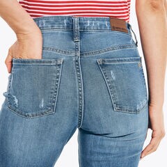 NAUTICA JEANS CO. TRUE SOFT MID-RISE STRAIGHT DENIM,Khaki Wash,large