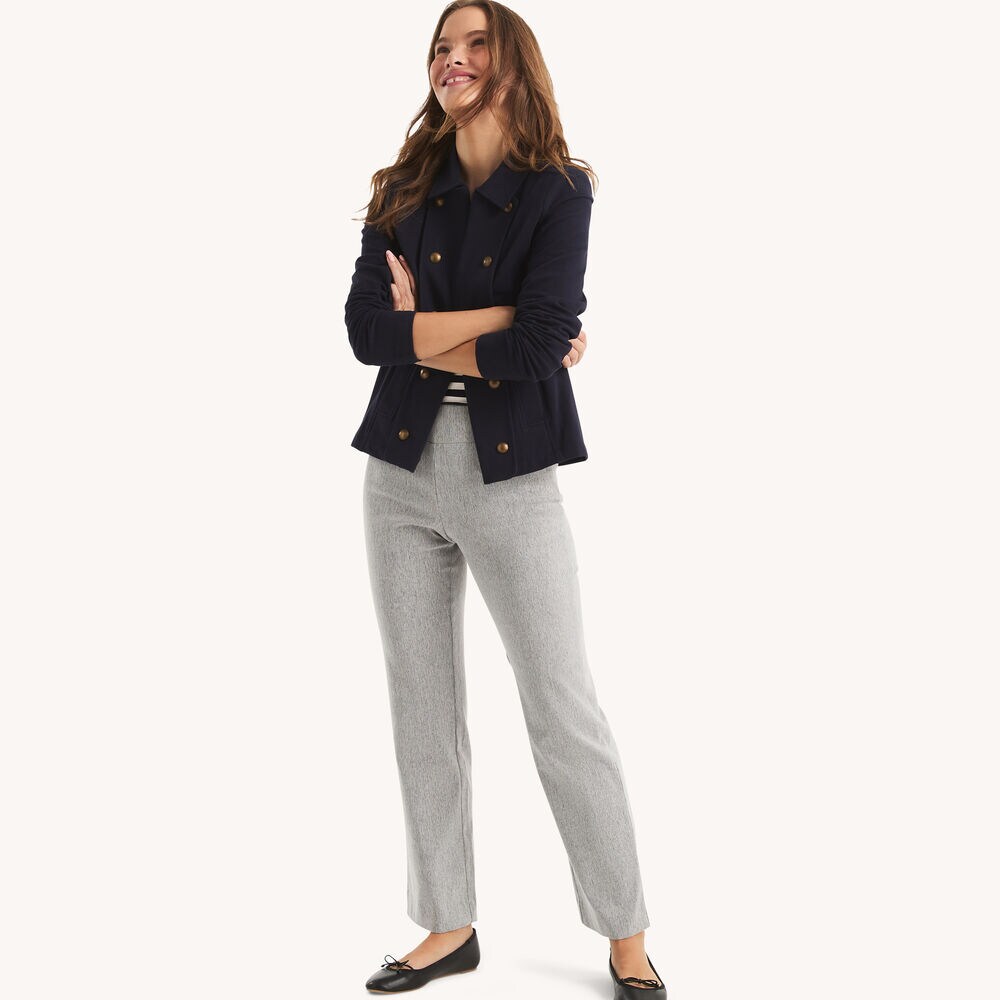 Classic Fit Trouser,Grey Heather,large