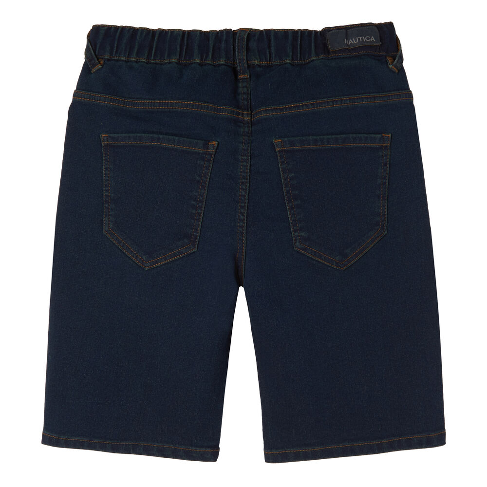 LITTLE BOYS' DENIM KNIT PULL-ON SHORT (4-7),Ballard Blue,large