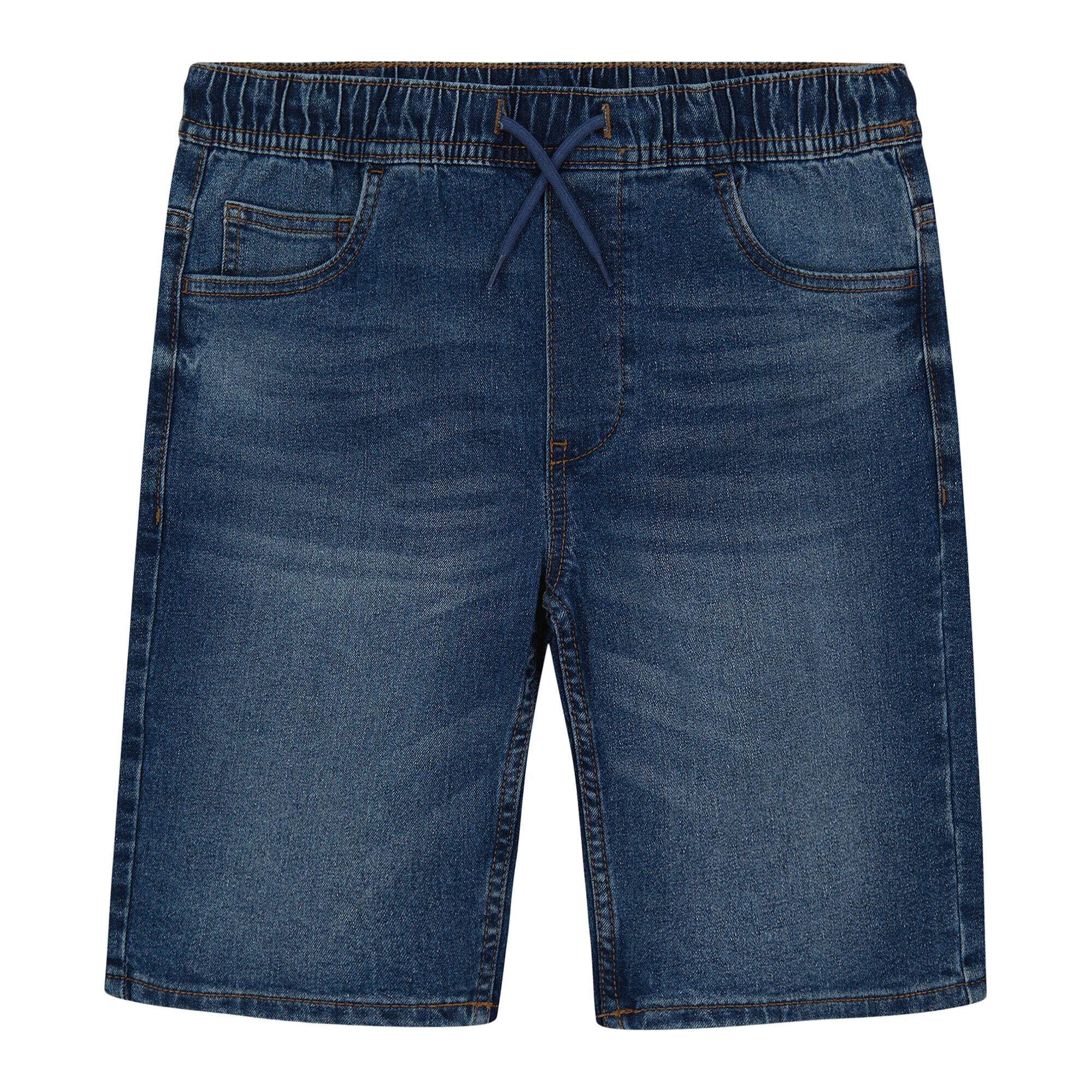 LITTLE BOYS' PULL-ON DENIM SHORT (4-7),Horizon Blue,large