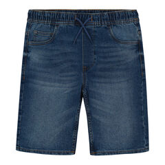 LITTLE BOYS' PULL-ON DENIM SHORT (4-7),Horizon Blue,large