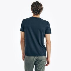 SUSTAINABLY CRAFTED SEAS GRAPHIC T-SHIRT,Navy,large