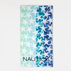 STARFISH PRINT BEACH TOWEL,Ice Blue,large