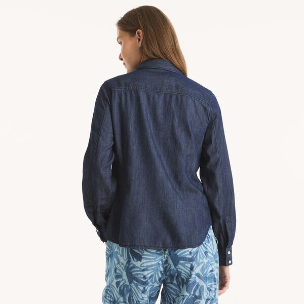 Chambray Button-Up Shirt