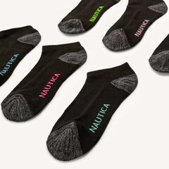 ATHLETIC LOW CUT SOCKS, 6-PACK,Multi,large