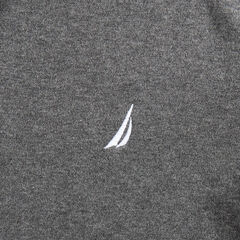 SLIM FIT INTERLOCK POLO,Charcoal Heather,large