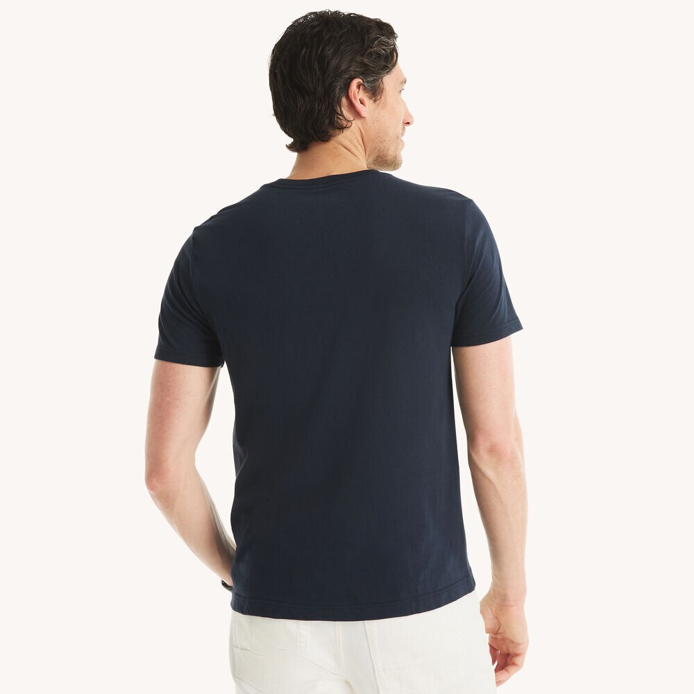 Summer Waves Graphic T-Shirt,Navy,large