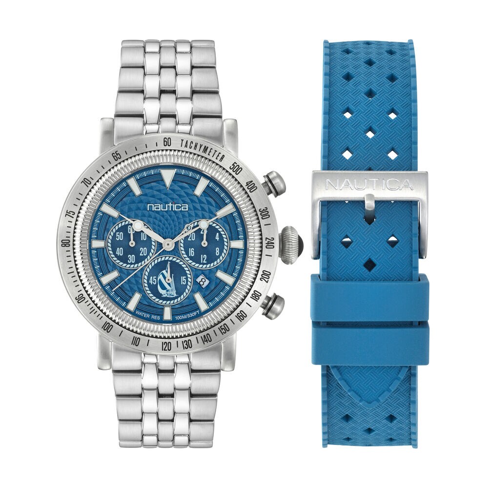 Spettacolare 40th Anniversary Stainless Steel And Silicone Watch Box Set,Multi,large