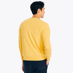 Navtech V-Neck Deck Sweater,Marigold,large