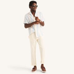 Plaid Short-Sleeve Camp Shirt,Aquasplash,large