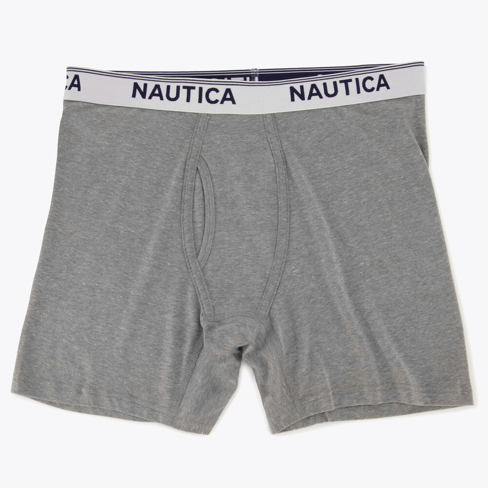 STRETCH PERFORMANCE BOXER BRIEFS, 3-PACK,Runway Grey,large