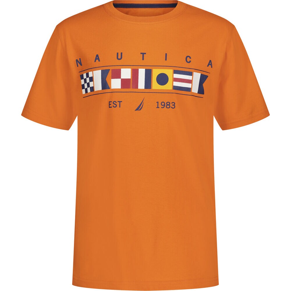 LITTLE BOYS' FLAGS GRAPHIC T-SHIRT (4-7),Coral Resort,large