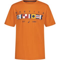 LITTLE BOYS' FLAGS GRAPHIC T-SHIRT (4-7),Coral Resort,large