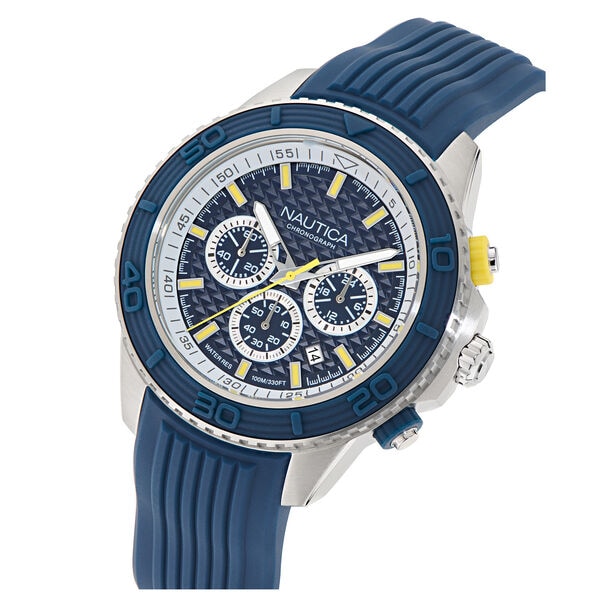 Nautica One Chronograph Watch With Silicone Strap