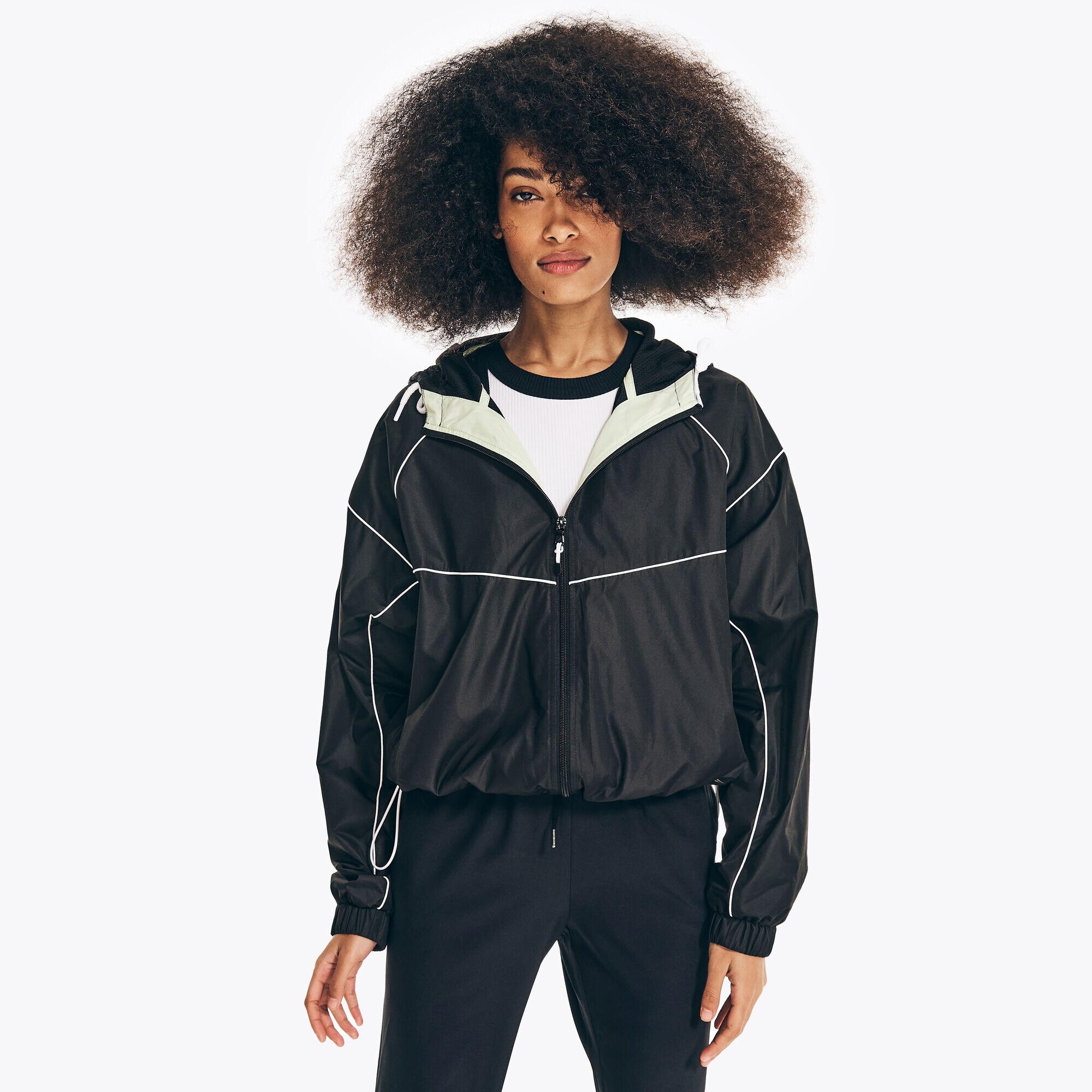 NAVTECH PACKABLE WINDBREAKER JACKET,True Black,large
