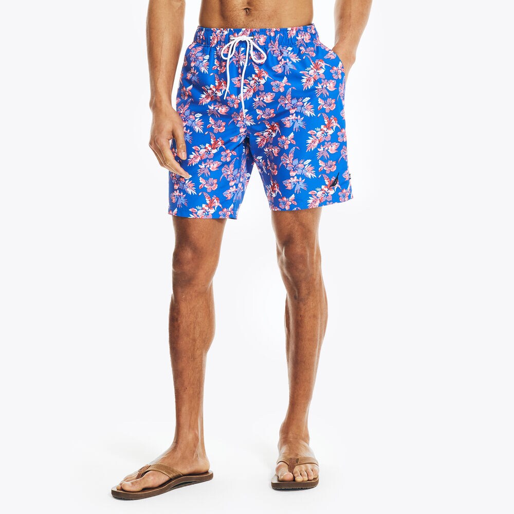 SUSTAINABLY CRAFTED 8" PRINTED SWIM,True Navy,large