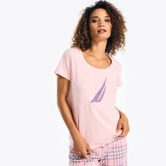 PRINTED PAJAMA PANT SET,Mauve Glow,large