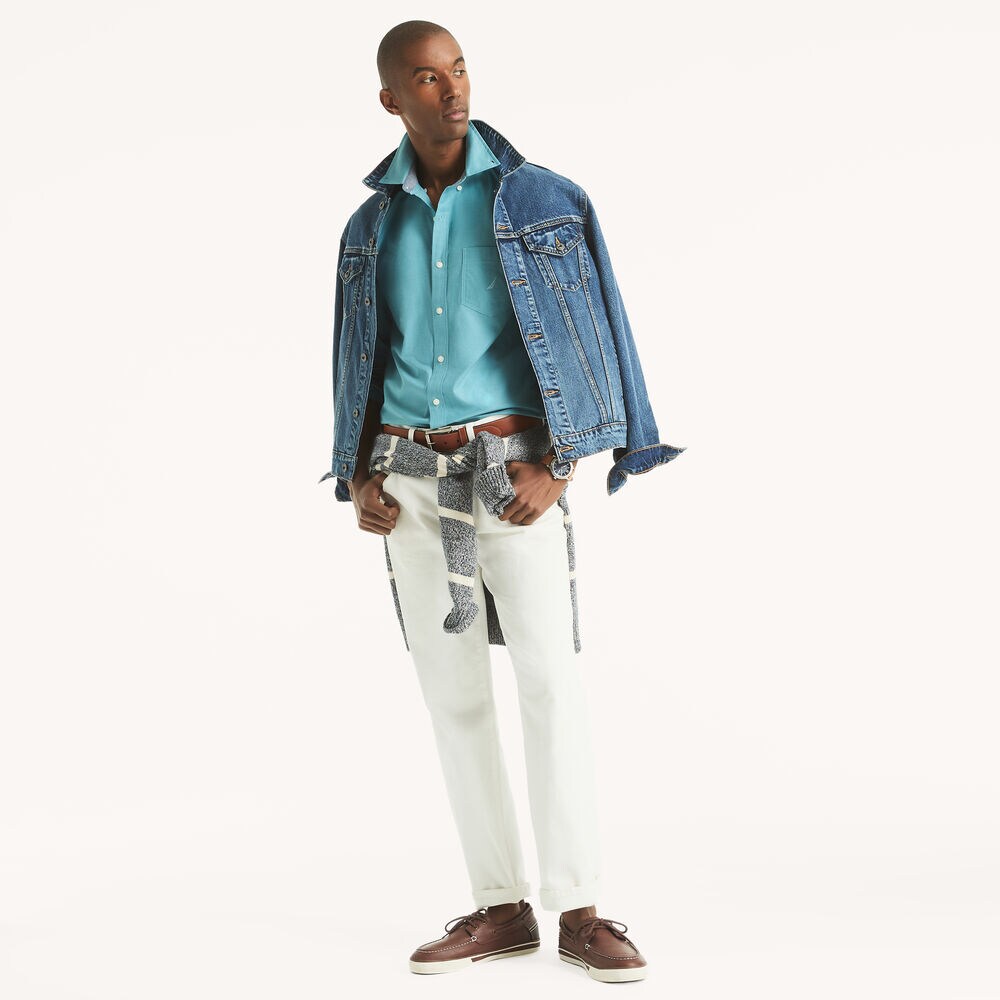 Solid Oxford Shirt,Haze,large