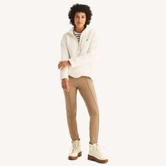 Pull-On Ponte Trouser,SADDLEBACK,large