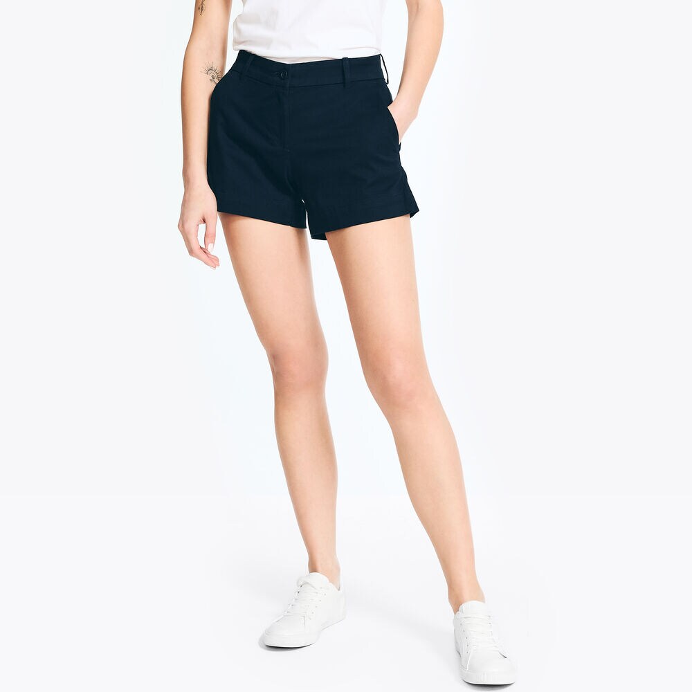 4" STRETCH-TWILL SHORT,Stellar Blue Heather,large